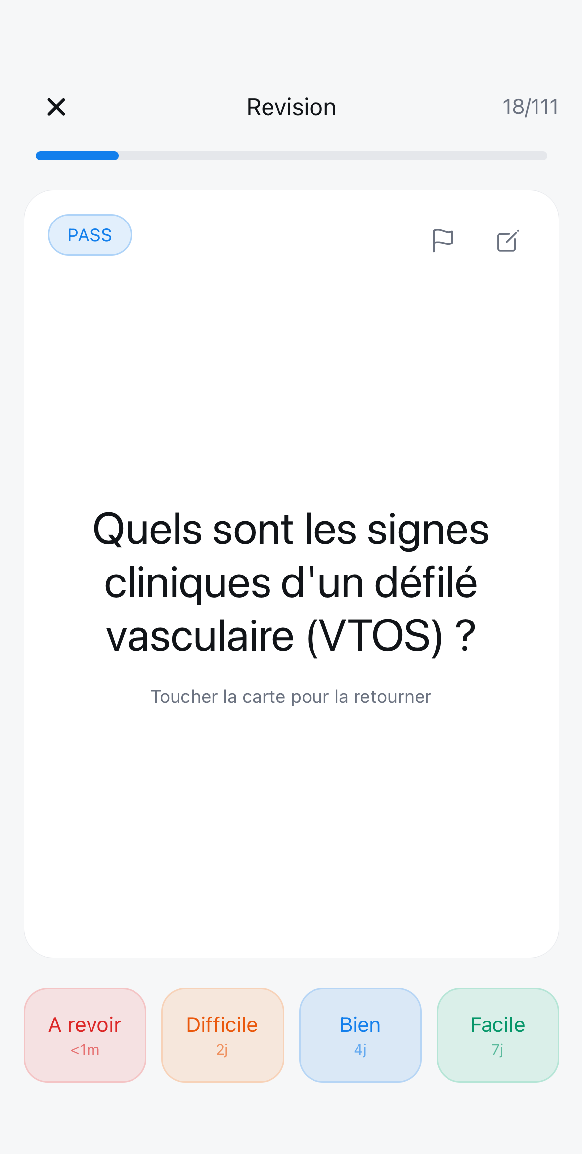 CliniCard – écran 1